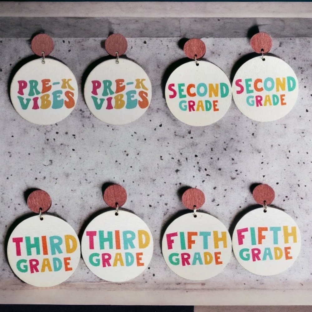 Celebrate Your Favorite Teacher with Our Adorable Elementary Teacher Earrings! ✨